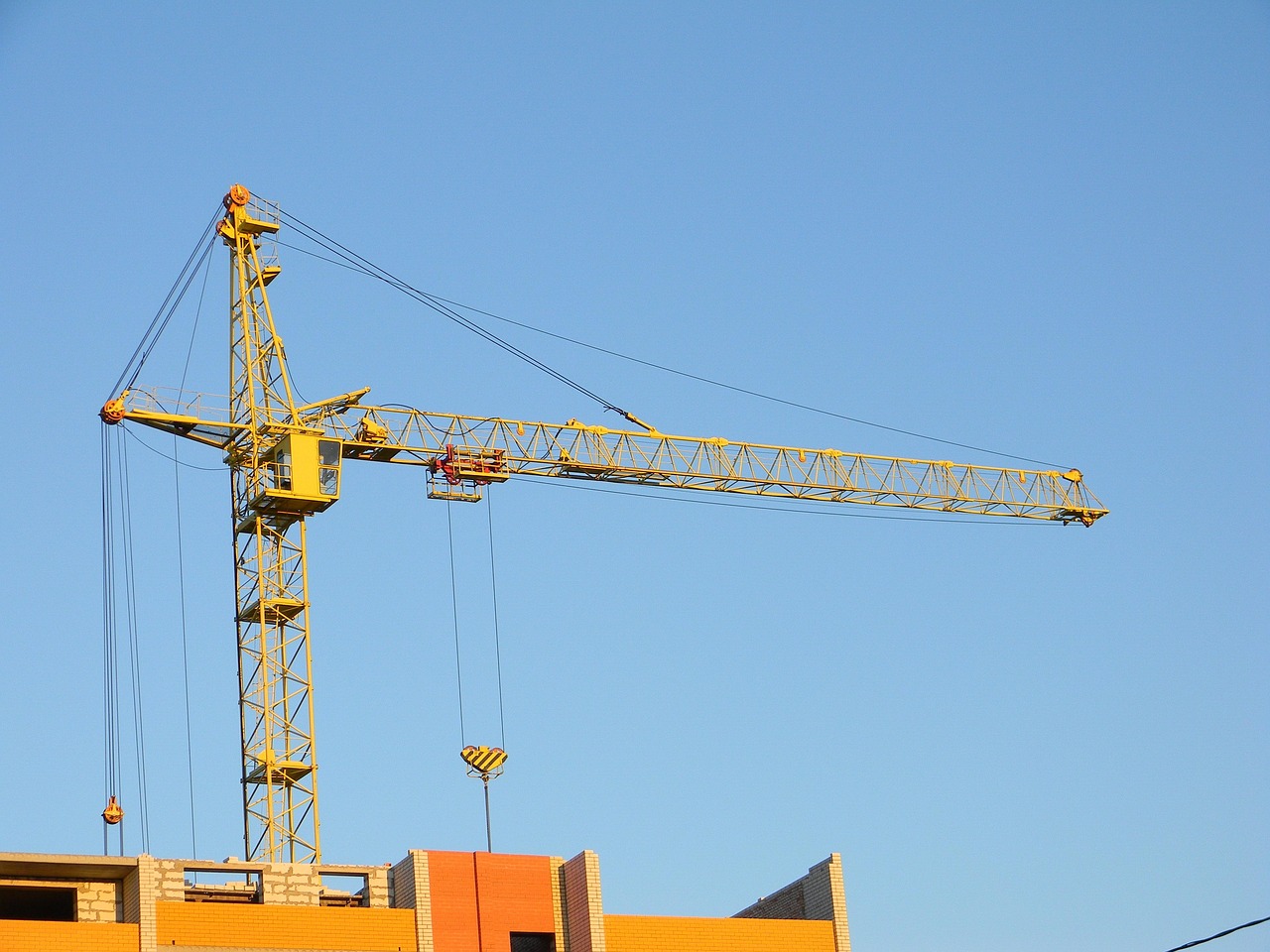 building, construction, lifting crane, jib, multi-storey building, house, home construction, new house, lodging, housing construction, residential construction
